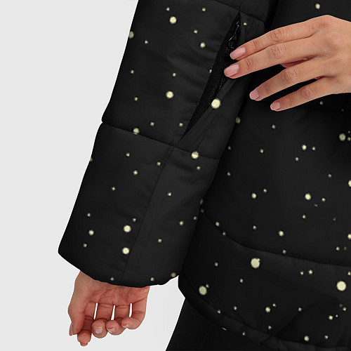 Женская зимняя куртка Атака метеоров / 3D-Черный – фото 5