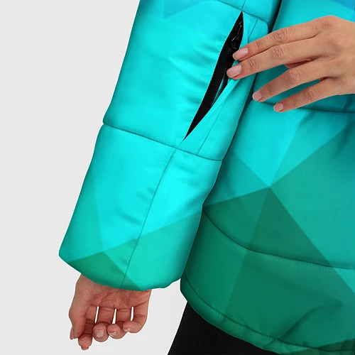 Женская зимняя куртка Fight Polygon / 3D-Черный – фото 5