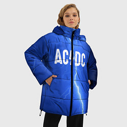 Куртка зимняя женская AC/DC: Lightning, цвет: 3D-красный — фото 2