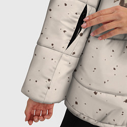 Куртка зимняя женская Влюбленные ежики, цвет: 3D-черный — фото 2