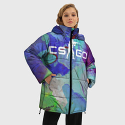 Куртка зимняя женская CS:GO Surface Hardening, цвет: 3D-черный — фото 2