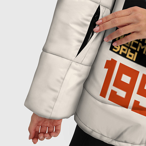 Женская зимняя куртка Пионер космической эры / 3D-Черный – фото 5