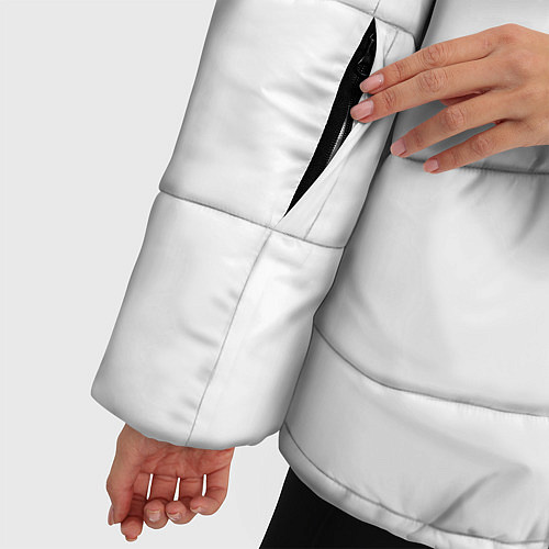 Женская зимняя куртка Monokuma / 3D-Светло-серый – фото 5