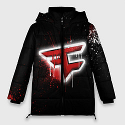 Куртка зимняя женская FaZe Clan: Black collection, цвет: 3D-красный