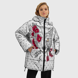 Куртка зимняя женская Волчья ярость, цвет: 3D-черный — фото 2