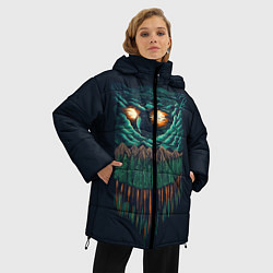 Куртка зимняя женская Лесная сова, цвет: 3D-черный — фото 2