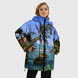 Куртка зимняя женская Таиланд, цвет: 3D-черный — фото 2
