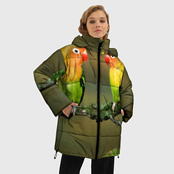 Куртка зимняя женская Два попугая, цвет: 3D-черный — фото 2