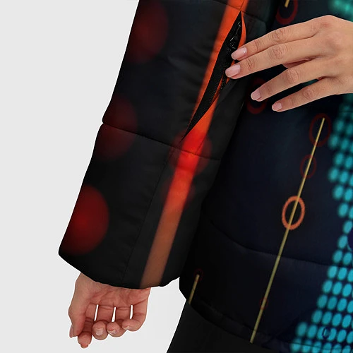 Женская зимняя куртка Digital world / 3D-Черный – фото 5