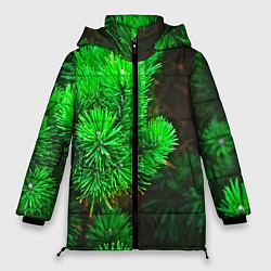Куртка зимняя женская Зелёная ель, цвет: 3D-черный