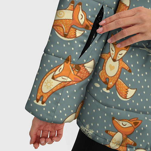 Женская зимняя куртка Foxes Yoga / 3D-Черный – фото 5