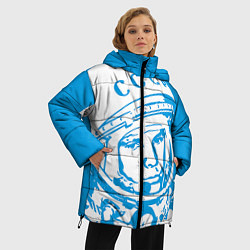 Куртка зимняя женская Гагарин: CCCP, цвет: 3D-красный — фото 2