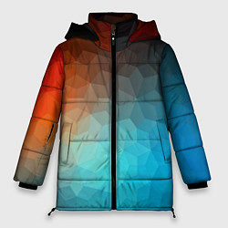 Куртка зимняя женская Битва абстракций, цвет: 3D-черный