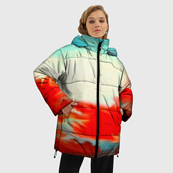 Куртка зимняя женская Художественные краски, цвет: 3D-черный — фото 2