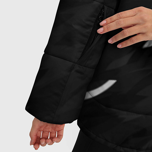 Женская зимняя куртка Black & white / 3D-Светло-серый – фото 5