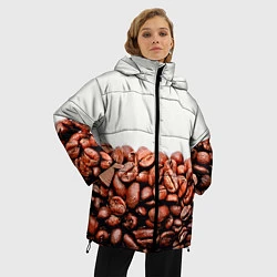 Куртка зимняя женская Coffee, цвет: 3D-черный — фото 2