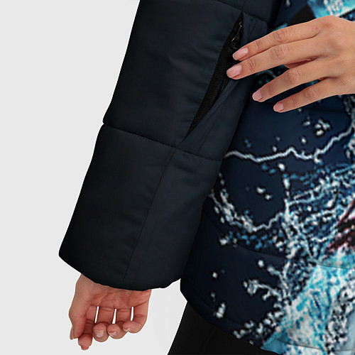 Женская зимняя куртка Рей Мистерио / 3D-Черный – фото 5
