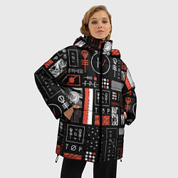 Куртка зимняя женская 21 Pilots: Geometry, цвет: 3D-черный — фото 2