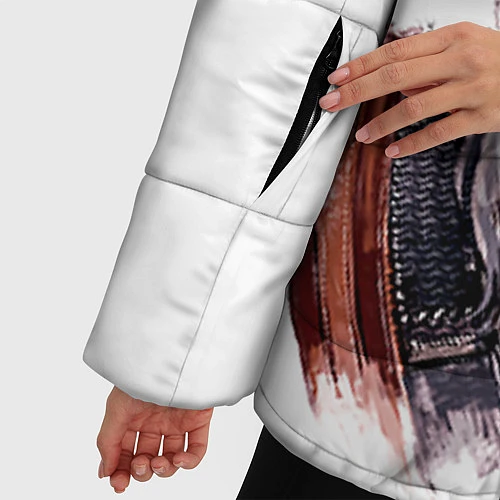Женская зимняя куртка Геральт / 3D-Черный – фото 5