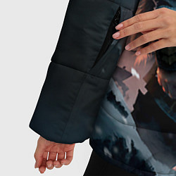 Куртка зимняя женская Witcher gwent 7, цвет: 3D-черный — фото 2