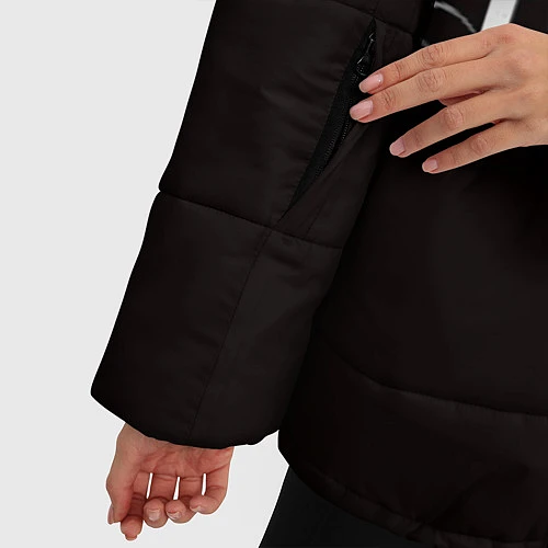 Женская зимняя куртка Paparoach: Black style / 3D-Черный – фото 5