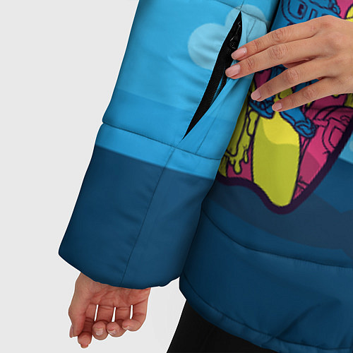 Женская зимняя куртка Летнее мороженное / 3D-Черный – фото 5