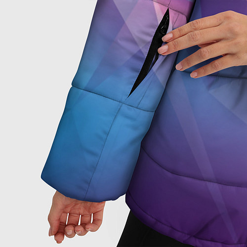 Женская зимняя куртка Абстракция / 3D-Черный – фото 5