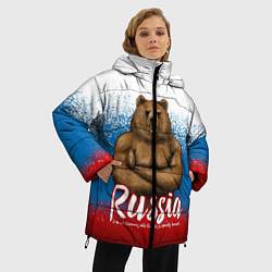 Куртка зимняя женская Russian Bear, цвет: 3D-красный — фото 2
