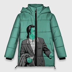 Куртка зимняя женская Недоумевающий Винсент, цвет: 3D-светло-серый