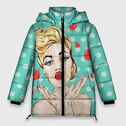 Куртка зимняя женская Pop Art, цвет: 3D-черный