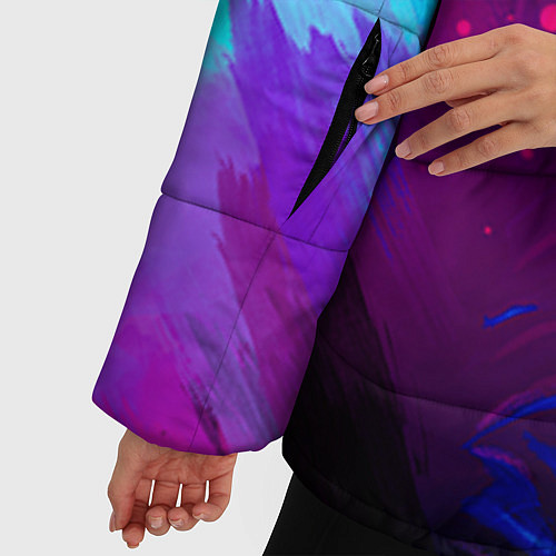 Женская зимняя куртка Chester Bennington: Colors / 3D-Черный – фото 5