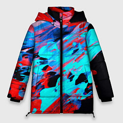 Куртка зимняя женская Краски лета, цвет: 3D-черный