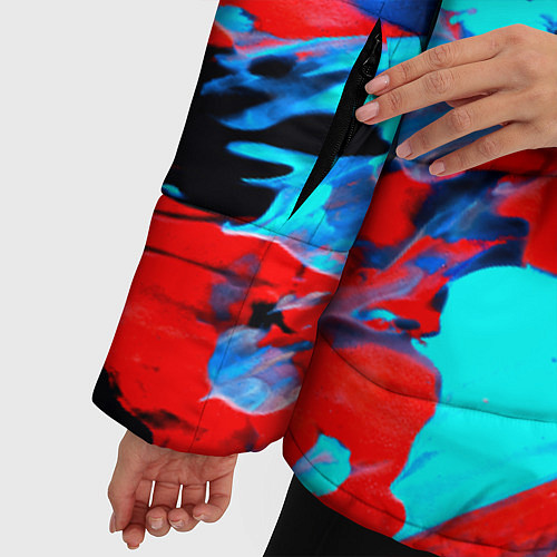 Женская зимняя куртка Краски лета / 3D-Черный – фото 5