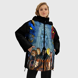 Куртка зимняя женская Dethklok: Heroes, цвет: 3D-светло-серый — фото 2