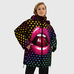 Куртка зимняя женская Pop art, цвет: 3D-черный — фото 2
