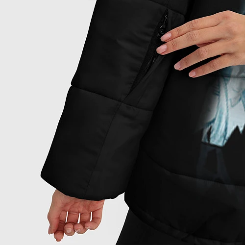 Женская зимняя куртка Black Mirror: Stories / 3D-Черный – фото 5