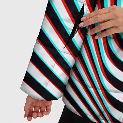 Женская зимняя куртка RGB optical / 3D-Черный – фото 5
