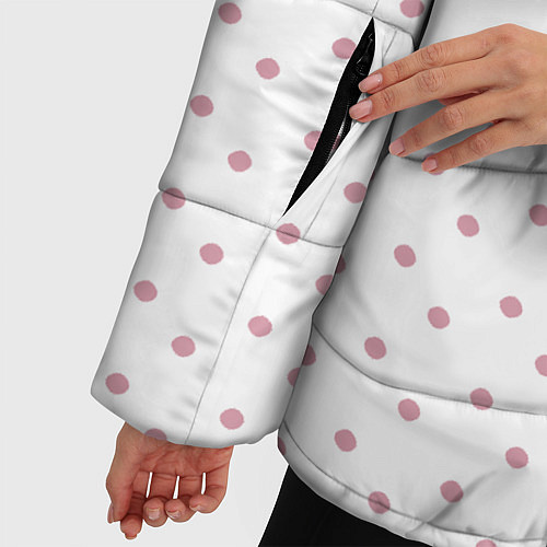 Женская зимняя куртка Губы / 3D-Черный – фото 5
