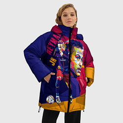 Куртка зимняя женская Jr. Neymar, цвет: 3D-черный — фото 2