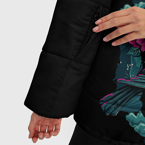 Женская зимняя куртка Dia de Muertos / 3D-Черный – фото 5
