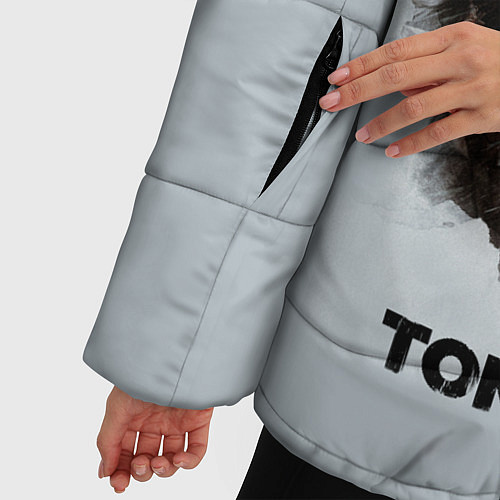 Женская зимняя куртка TOMB RAIDER / 3D-Светло-серый – фото 5