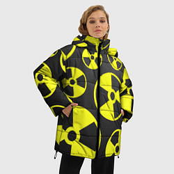 Куртка зимняя женская Радиация, цвет: 3D-черный — фото 2