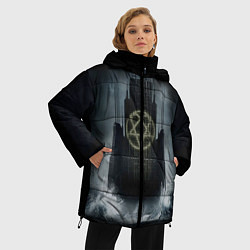 Куртка зимняя женская HIM: Devil Castle, цвет: 3D-черный — фото 2