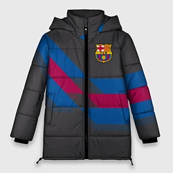 Куртка зимняя женская Barcelona FC: Dark style, цвет: 3D-черный