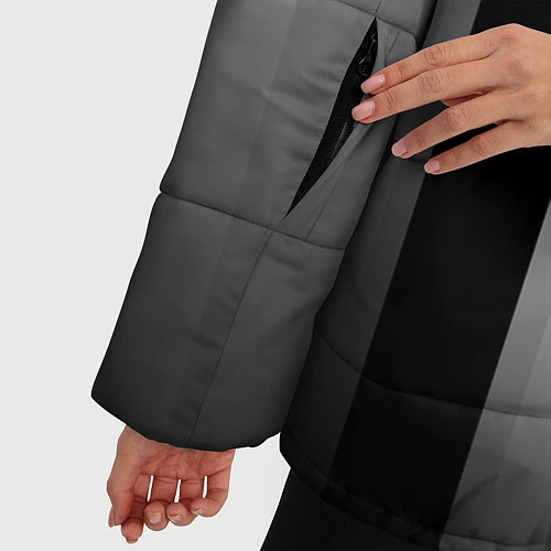 Женская зимняя куртка Juventus FC: New logo / 3D-Черный – фото 5