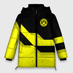 Куртка зимняя женская BVB FC: Yellow style, цвет: 3D-светло-серый