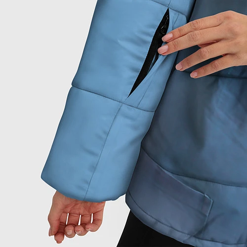 Женская зимняя куртка Костюм врача / 3D-Черный – фото 5
