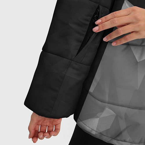 Женская зимняя куртка BMW: Black Design / 3D-Черный – фото 5