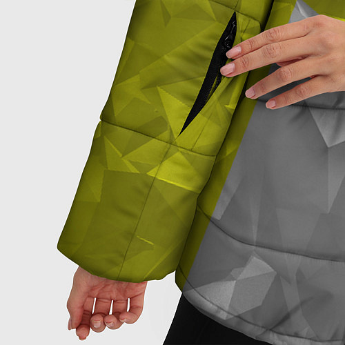 Женская зимняя куртка BVB FC: Dark polygons / 3D-Черный – фото 5