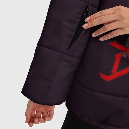 Женская зимняя куртка Группа Imagine Dragons / 3D-Красный – фото 5
